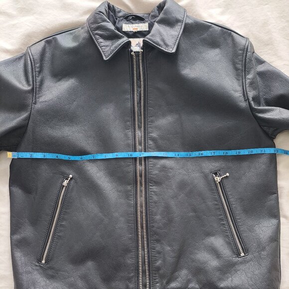 Nudie Jeans Men's Eddy Rider Genuine Leather Jacket Like-New - Black - Size M - Picture 9 of 10